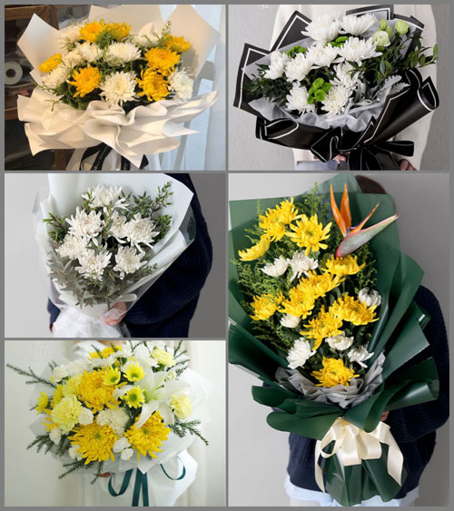 辽宁葫芦岛兴城市红崖子满族乡白事花束代送